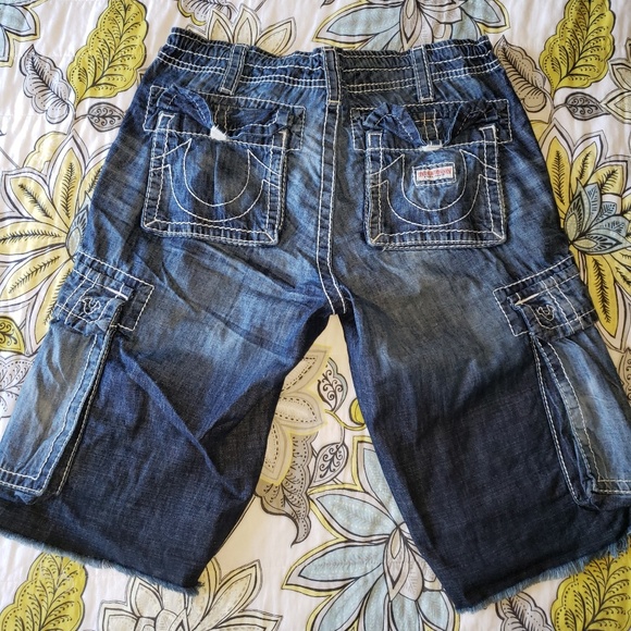 True Religion Denim Cargo Shorts